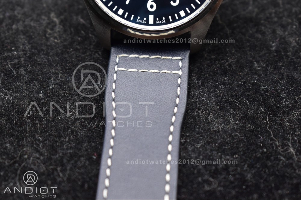 Pilot Mark XX V7F 1:1 Best Edition Blue Dial on Blue Leather Strap A2892
