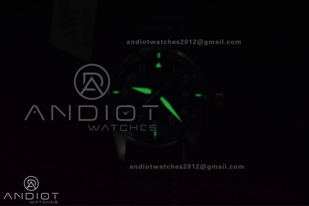 Pilot Mark XX V7F 1:1 Best Edition Blue Dial on Blue Leather Strap A2892