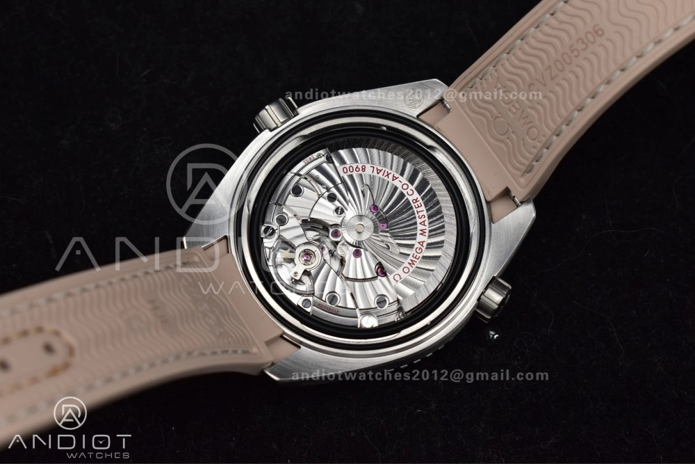 Planet Ocean 43.5mm SS VSF 1:1 Best Edition Brown Bezel Sand Dial on Sand Rubber Strap A8900 Super Clone