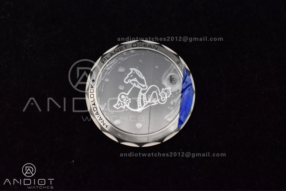 Planet Ocean 43.5mm SS VSF 1:1 Best Edition Brown Bezel Sand Dial on Sand Rubber Strap A8900 Super Clone