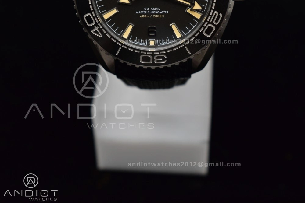 Planet Ocean 43.5mm SS VSF 1:1 Best Edition Gray Bezel Gray Dial on Black Rubber Strap A8900 Super Clone