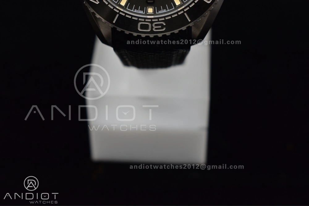 Planet Ocean 43.5mm SS VSF 1:1 Best Edition Gray Bezel Gray Dial on Black Rubber Strap A8900 Super Clone