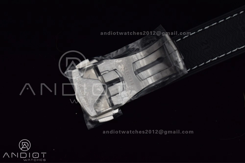 Planet Ocean 43.5mm SS VSF 1:1 Best Edition Gray Bezel Gray Dial on Black Rubber Strap A8900 Super Clone