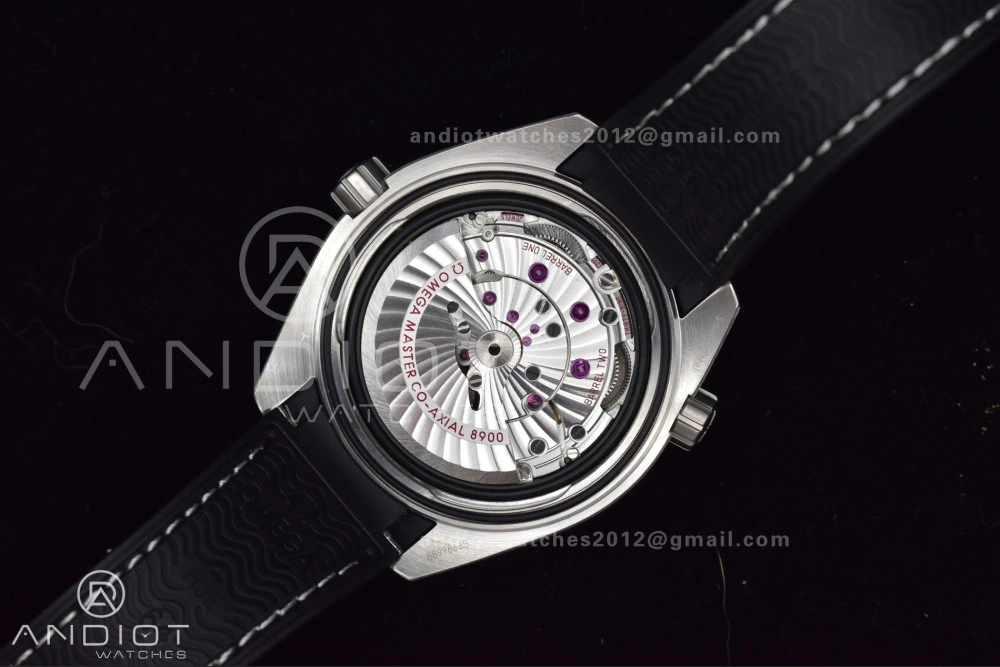 Planet Ocean 43.5mm SS VSF 1:1 Best Edition Gray Bezel Gray Dial on Black Rubber Strap A8900 Super Clone