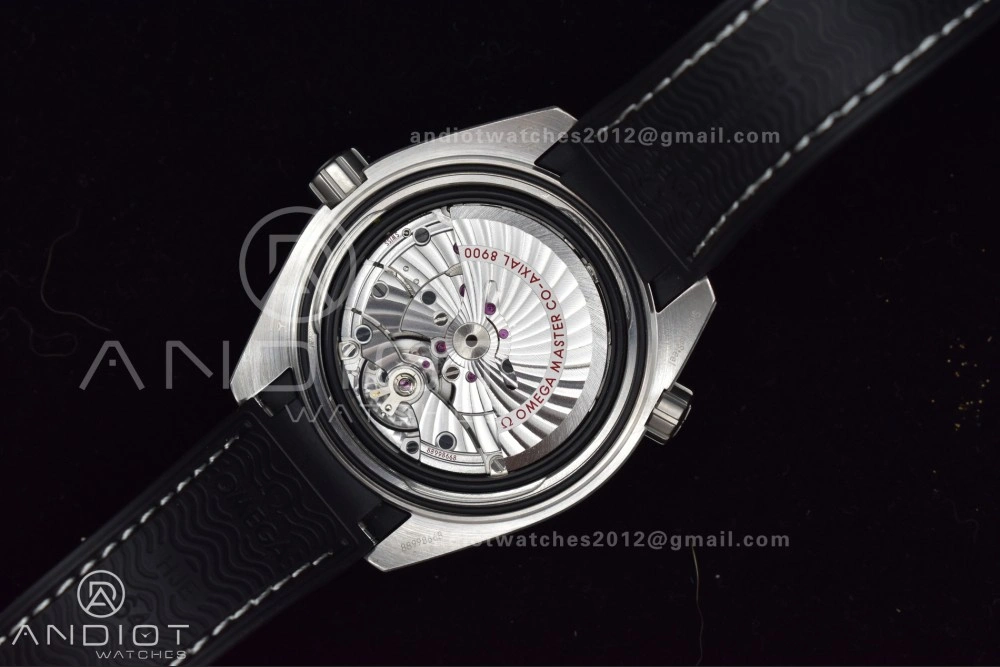 Planet Ocean 43.5mm SS VSF 1:1 Best Edition Gray Bezel Gray Dial on Black Rubber Strap A8900 Super Clone