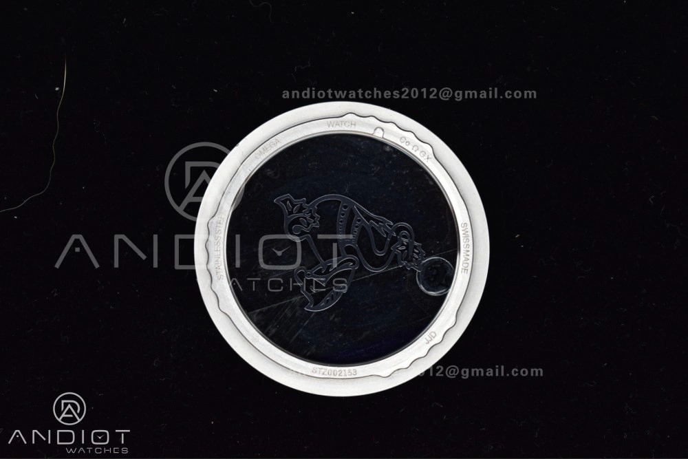 Planet Ocean 43.5mm SS VSF 1:1 Best Edition Gray Bezel Gray Dial on Black Rubber Strap A8900 Super Clone