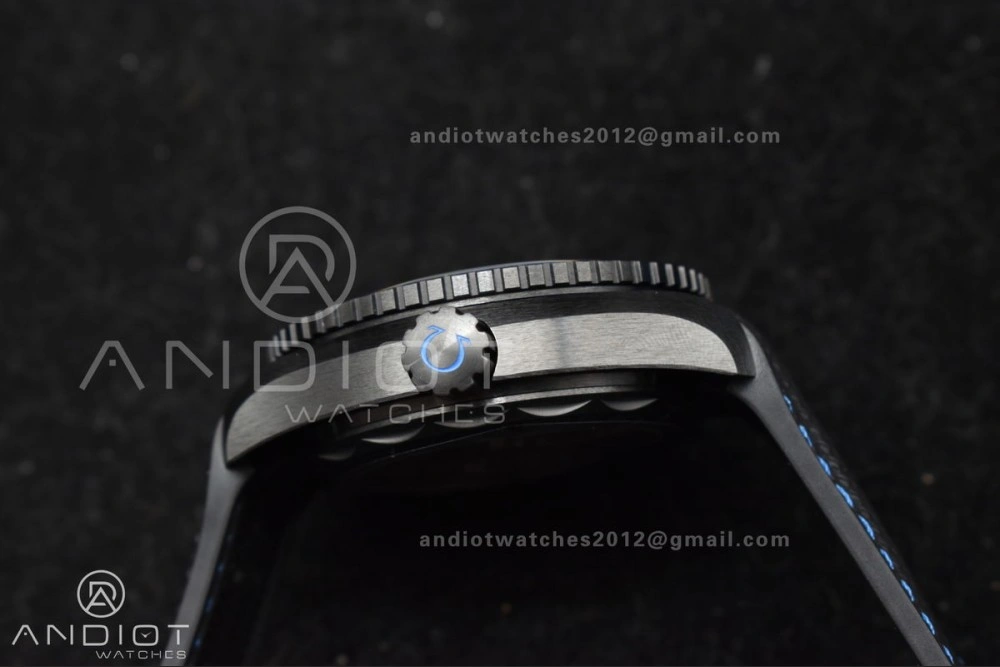Planet Ocean 45.5mm Deep Black Blue Real Ceramic VSF 1:1 Best Edition on Black Nylon Strap A8906 Super Clone