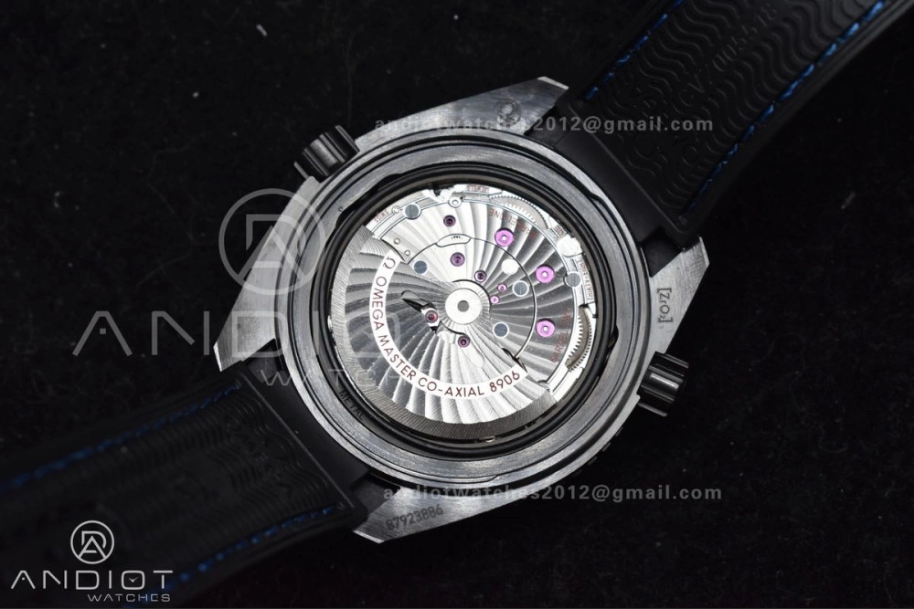 Planet Ocean 45.5mm Deep Black Blue Real Ceramic VSF 1:1 Best Edition on Black Nylon Strap A8906 Super Clone
