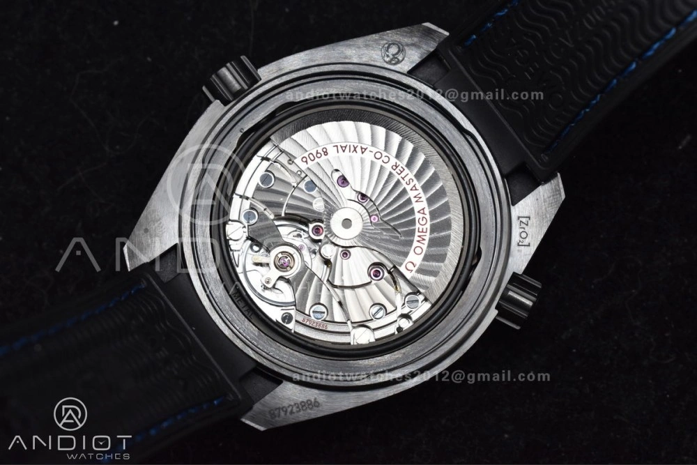 Planet Ocean 45.5mm Deep Black Blue Real Ceramic VSF 1:1 Best Edition on Black Nylon Strap A8906 Super Clone