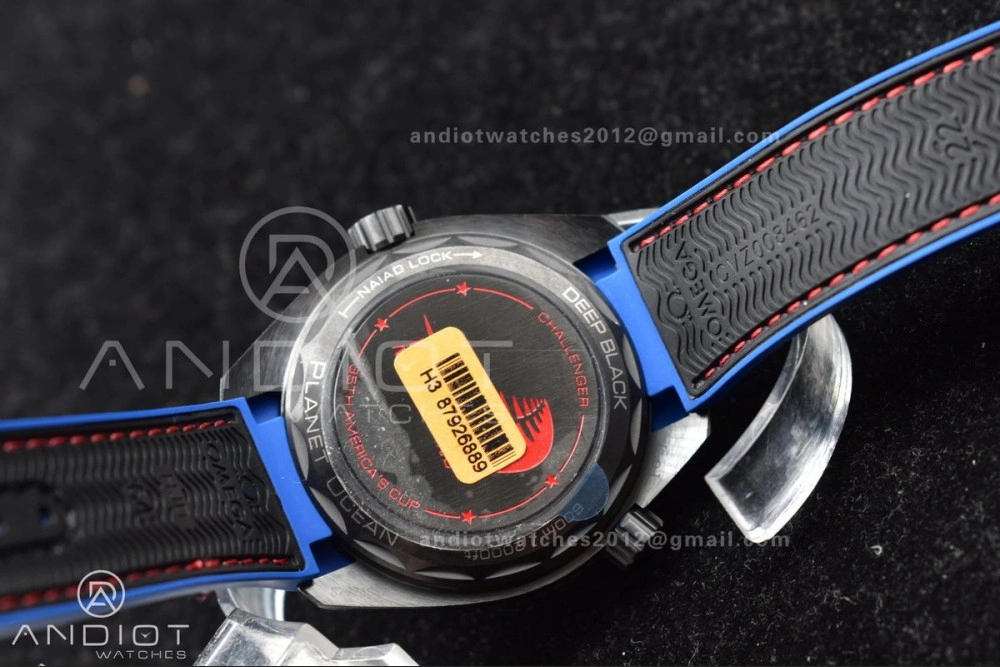 Planet Ocean 45.5mm Deep Black Real Ceramic VSF 1:1 Best Edition on Black Nylon Strap A8906 Super Clone