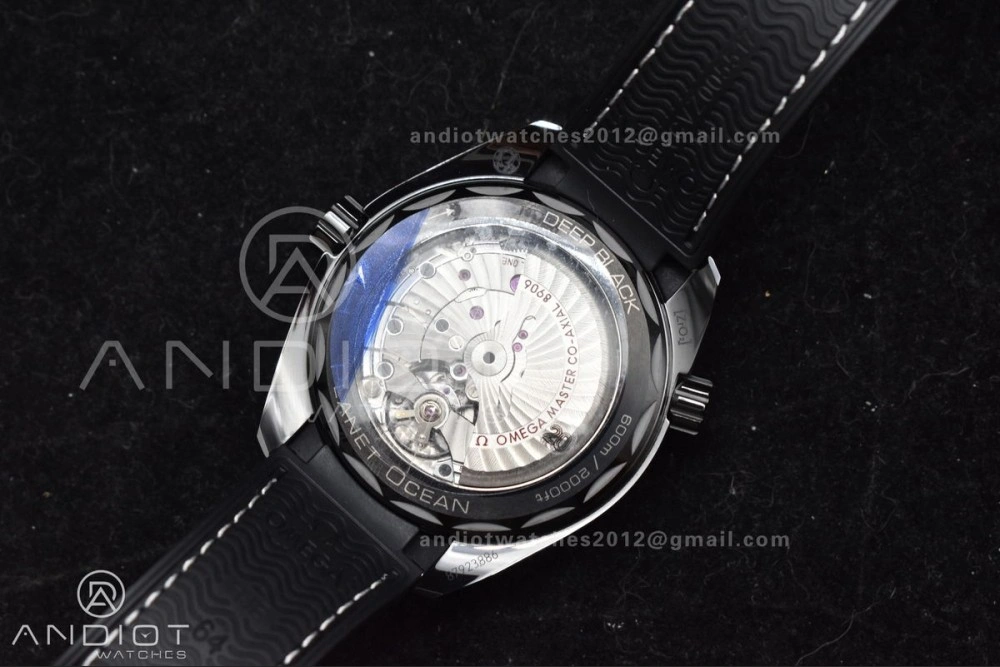 Planet Ocean 45.5mm Deep Black Real Ceramic VSF 1:1 Best Edition on Black Nylon Strap A8906 Super Clone