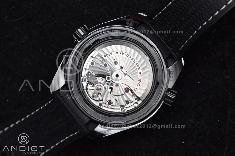 Planet Ocean 45.5mm Deep Black Real Ceramic VSF 1:1 Best Edition on Black Nylon Strap A8906 Super Clone