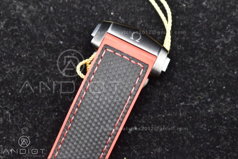 Planet Ocean 45.5mm Deep Black red Real Ceramic VSF 1:1 Best Edition on Black Nylon Strap A8906 Super Clone