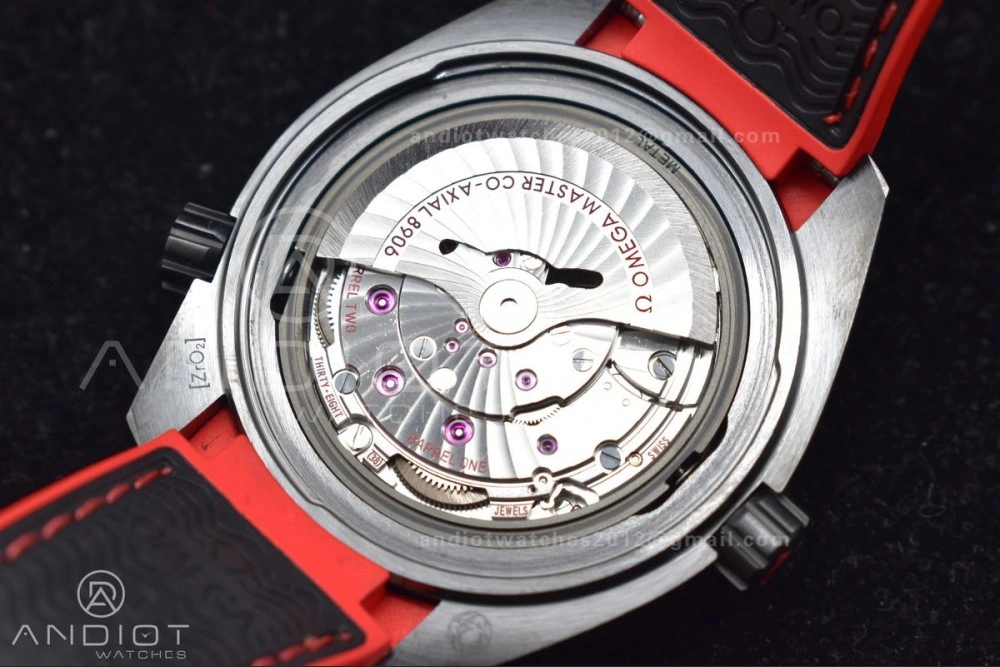 Planet Ocean 45.5mm Deep Black red Real Ceramic VSF 1:1 Best Edition on Black Nylon Strap A8906 Super Clone