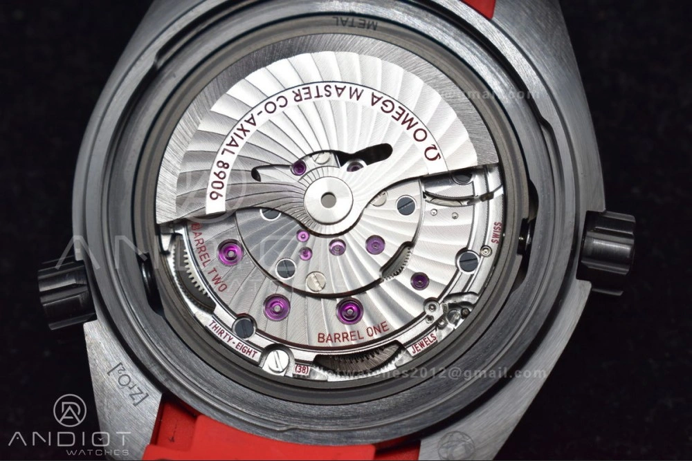 Planet Ocean 45.5mm Deep Black red Real Ceramic VSF 1:1 Best Edition on Black Nylon Strap A8906 Super Clone