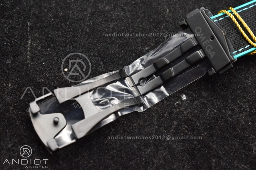 Planet Ocean Master Chrono Deep Black Ceramic M+SF 1:1 Best Edition Black Dial on Black Rubber Strap A9900