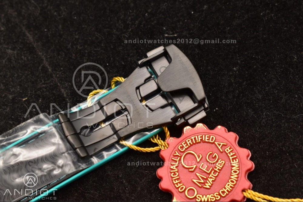 Planet Ocean Master Chrono Deep Black Ceramic M+SF 1:1 Best Edition Black Dial on Black Rubber Strap A9900