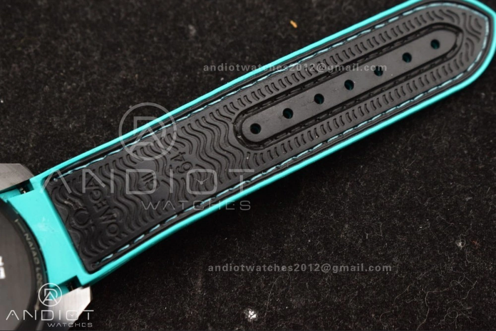 Planet Ocean Master Chrono Deep Black Ceramic M+SF 1:1 Best Edition Black Dial on Black Rubber Strap A9900