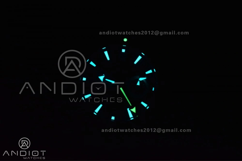 Planet Ocean Master Chrono Deep Black Ceramic M+SF 1:1 Best Edition Black Dial on Blue Rubber Strap A9900