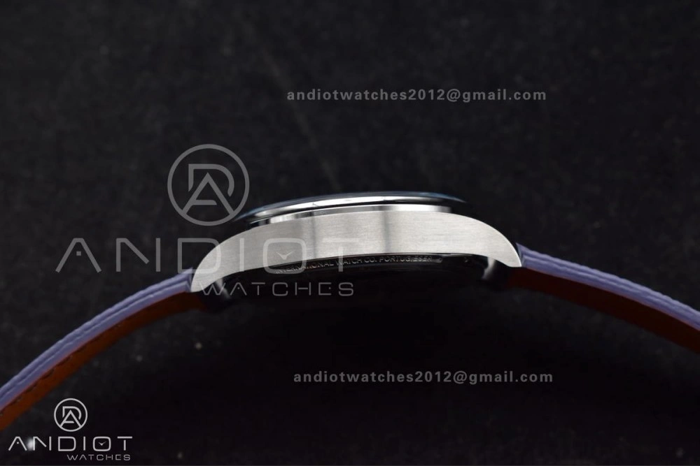 Portugieser Automatic 42mm SS APSF 1:1 Best Edition Ice Blue Dial on Purple Leather Strap A52011
