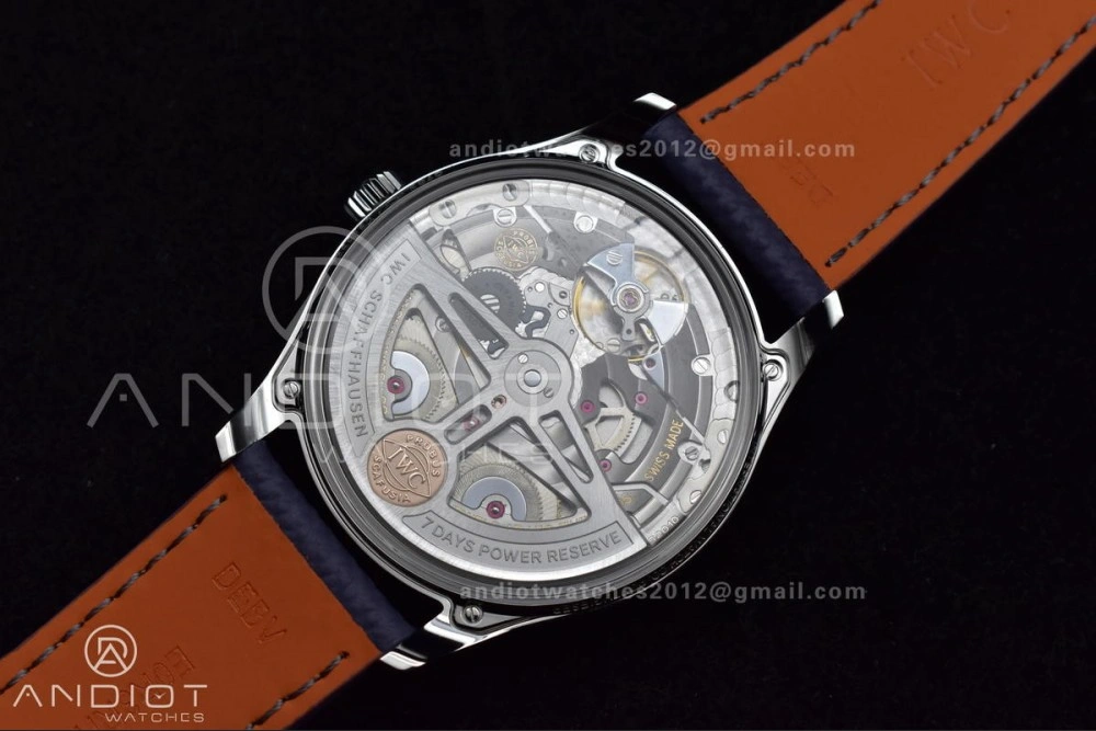 Portugieser Automatic 42mm SS APSF 1:1 Best Edition Ice Blue Dial on Purple Leather Strap A52011