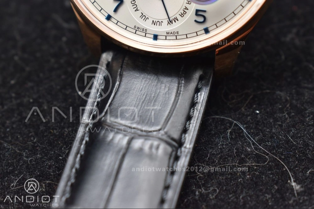 Portugieser Perpetual Calendar RG 5033 APSF 1:1 Best Edition White Dial on Black Leather Strap A52610 Clone