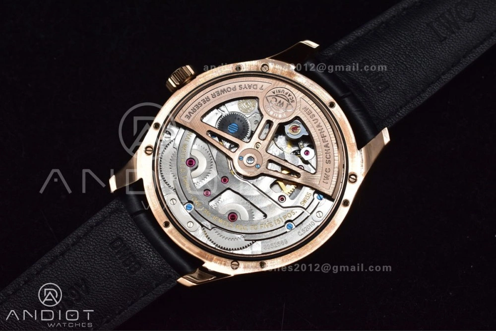 Portugieser Perpetual Calendar RG 5033 APSF 1:1 Best Edition White Dial on Black Leather Strap A52610 Clone