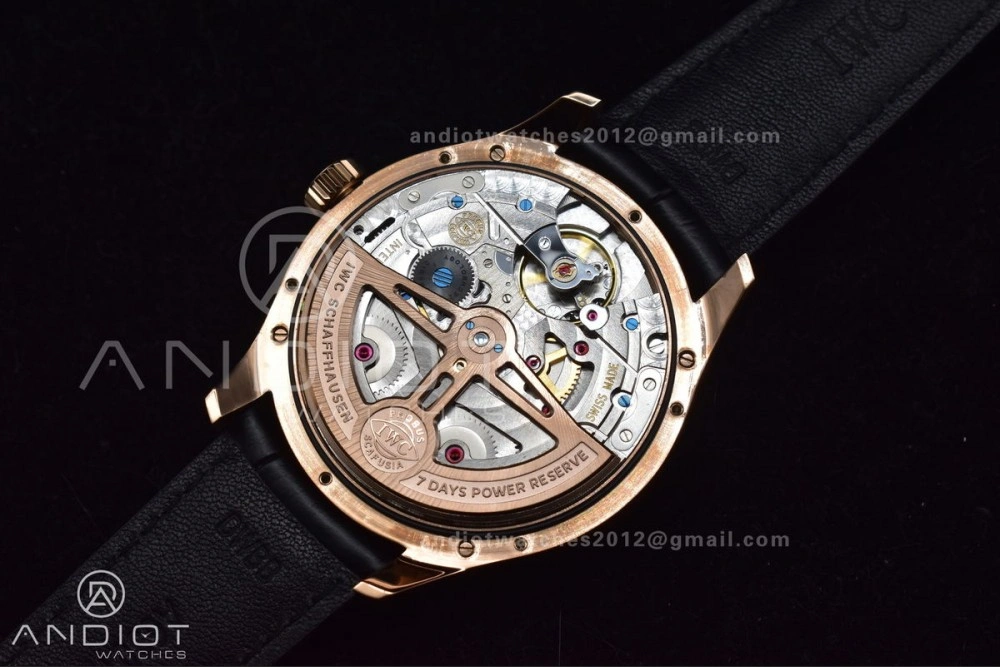 Portugieser Perpetual Calendar RG 5033 APSF 1:1 Best Edition White Dial on Black Leather Strap A52610 Clone