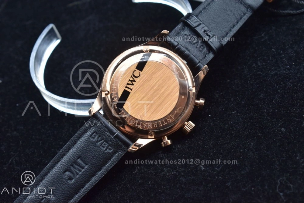 Portuguese Chrono IW371482 ZF 1:1 Best Edition on Black Leather Strap A7750 (Same Thickness as Genuine)