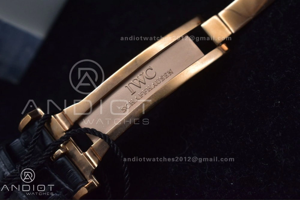 Portuguese Chrono IW371482 ZF 1:1 Best Edition on Black Leather Strap A7750 (Same Thickness as Genuine)