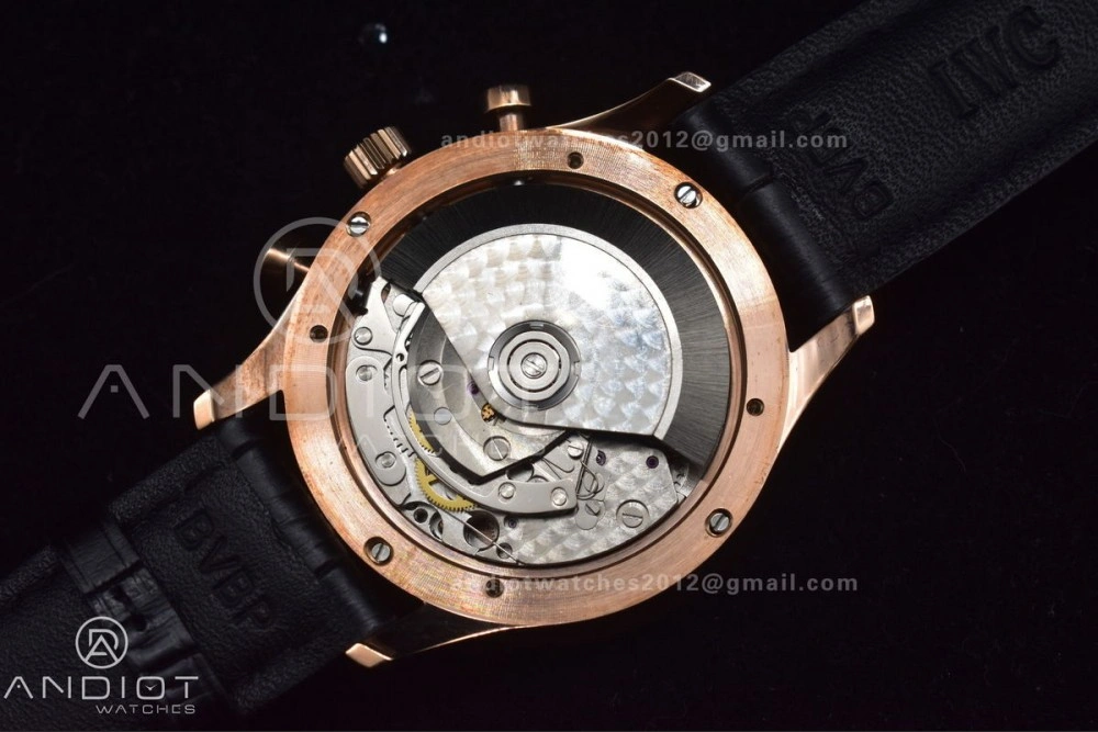 Portuguese Chrono IW371482 ZF 1:1 Best Edition on Black Leather Strap A7750 (Same Thickness as Genuine)