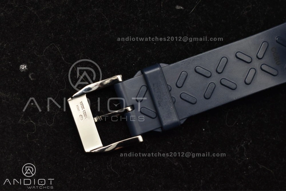 Portuguese Chrono IW3716 Z+F 1:1 Best Edition White Blue Dial on Blue Rubber Strap A69355