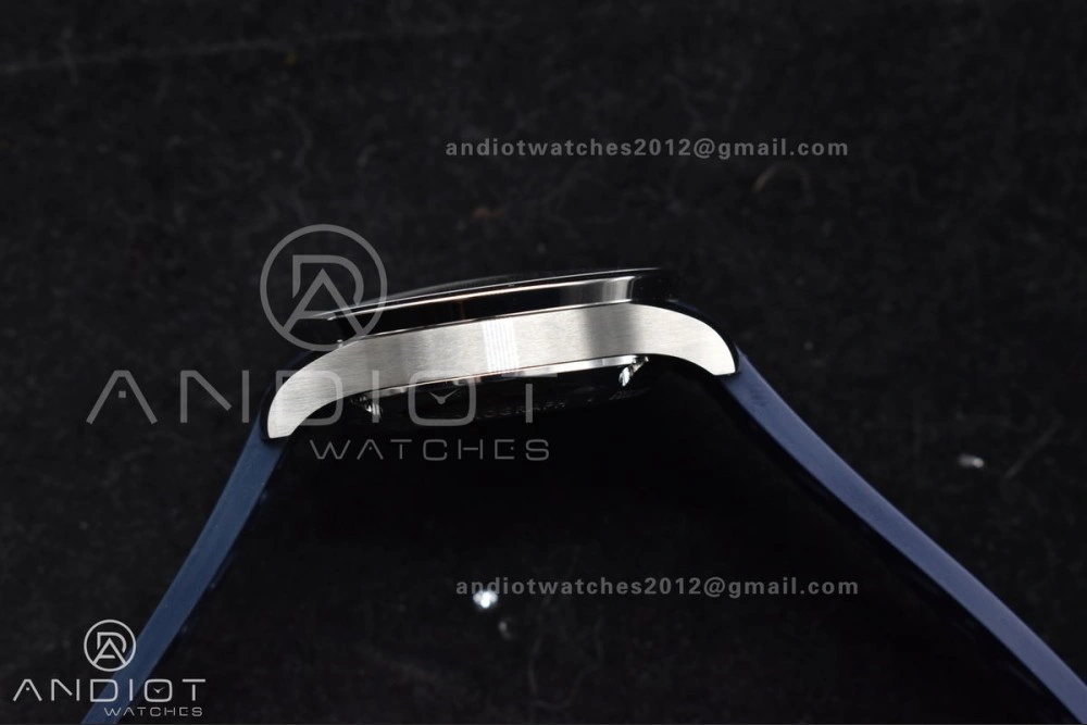 Portuguese Chrono IW3716 Z+F 1:1 Best Edition White Blue Dial on Blue Rubber Strap A69355