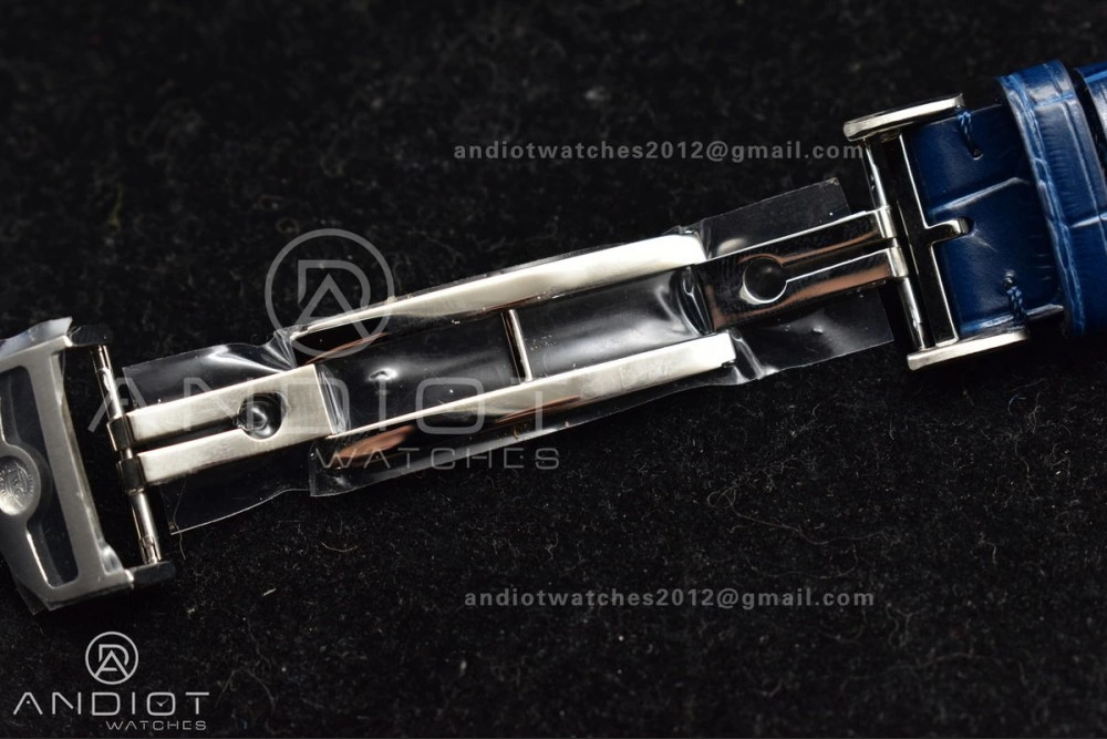 Portuguese Chrono IW371620 ZF 1:1 Best Edition White Blue Dial on Blue Leather Strap A69355