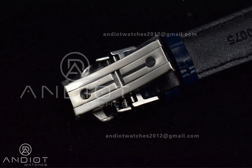 Portuguese Chrono IW371620 ZF 1:1 Best Edition White Blue Dial on Blue Leather Strap A69355