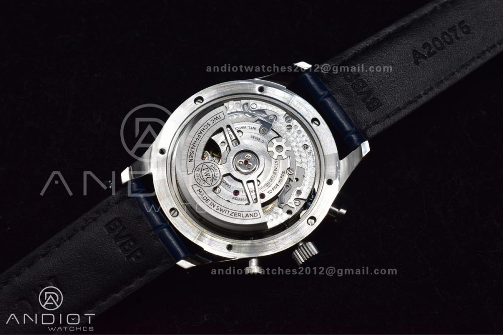 Portuguese Chrono IW371620 ZF 1:1 Best Edition White Blue Dial on Blue Leather Strap A69355