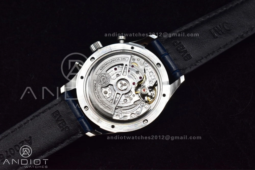 Portuguese Chrono IW371620 ZF 1:1 Best Edition White Blue Dial on Blue Leather Strap A69355