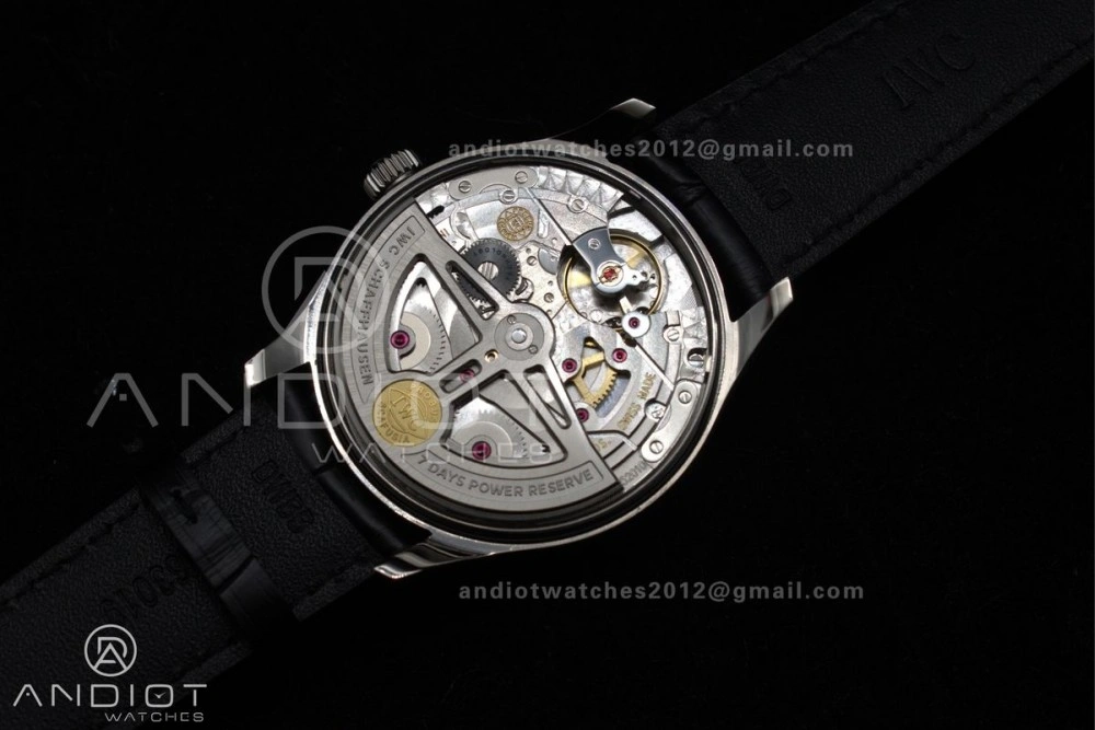 Portuguese Real PR IW500714 ZF 1:1 Best Edition Red Dial on Black Leather Strap A52010 V4