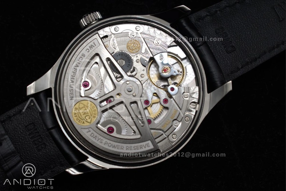 Portuguese Real PR IW500714 ZF 1:1 Best Edition Red Dial on Black Leather Strap A52010 V4