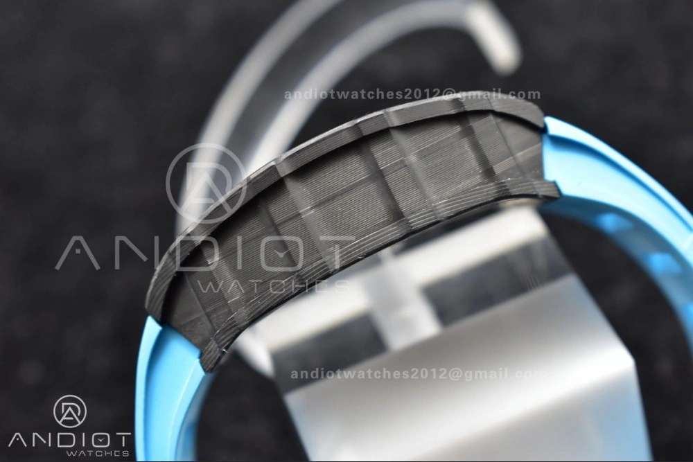 RM035-02 KUF Best Edition Skeleton Dial Red on Blue Rubber Strap MIYOTA8215