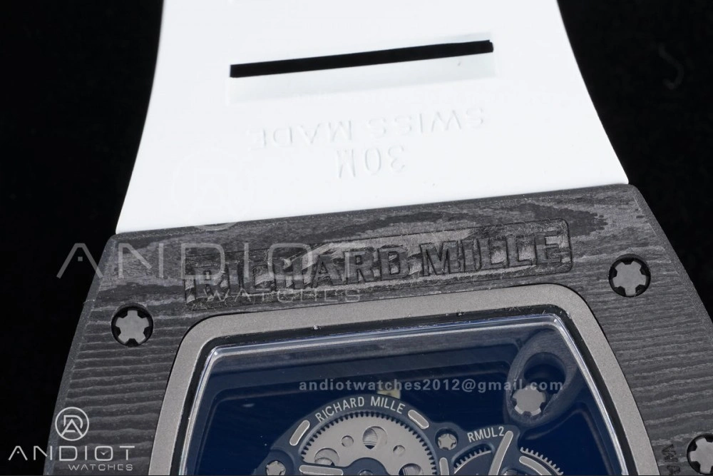 RM055 NTPT APSF 1:1 Best Edition White Bezel Red Crown on Rubber Strap RMUL2 Super Clone