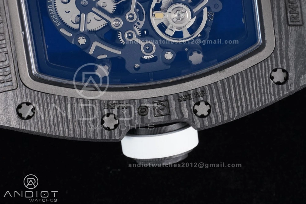 RM055 NTPT APSF 1:1 Best Edition White Bezel Red Crown on Rubber Strap RMUL2 Super Clone