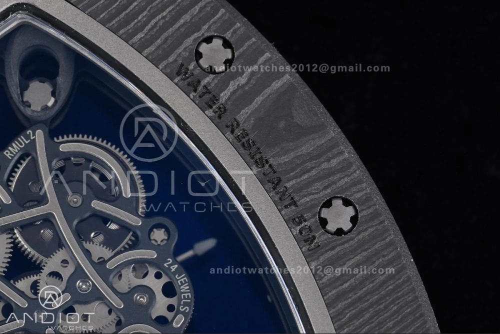 RM055 NTPT APSF 1:1 Best Edition White Bezel Red Crown on Rubber Strap RMUL2 Super Clone