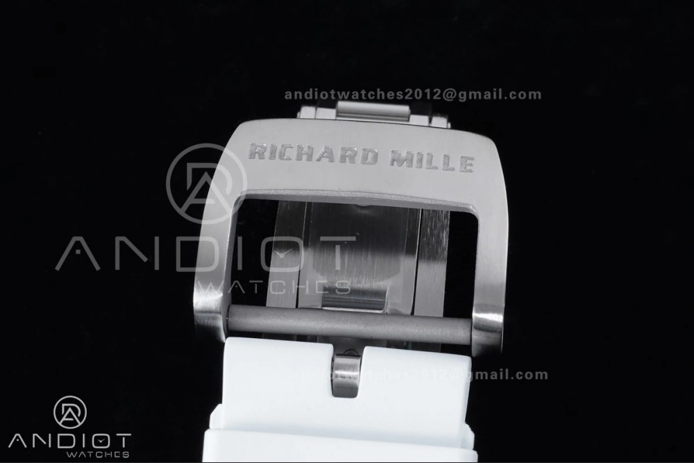 RM055 NTPT APSF 1:1 Best Edition White Bezel Red Crown on Rubber Strap RMUL2 Super Clone