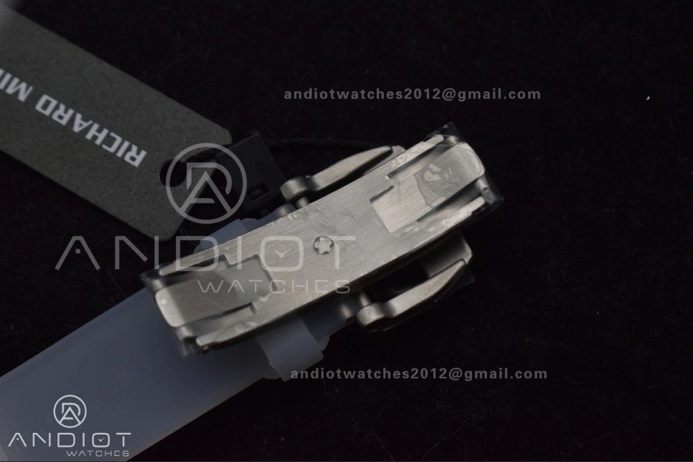 RM56-02 Transparent Tourbillon RMF Best Edition Skeleton Blue Dial on Transparent Rubber Strap