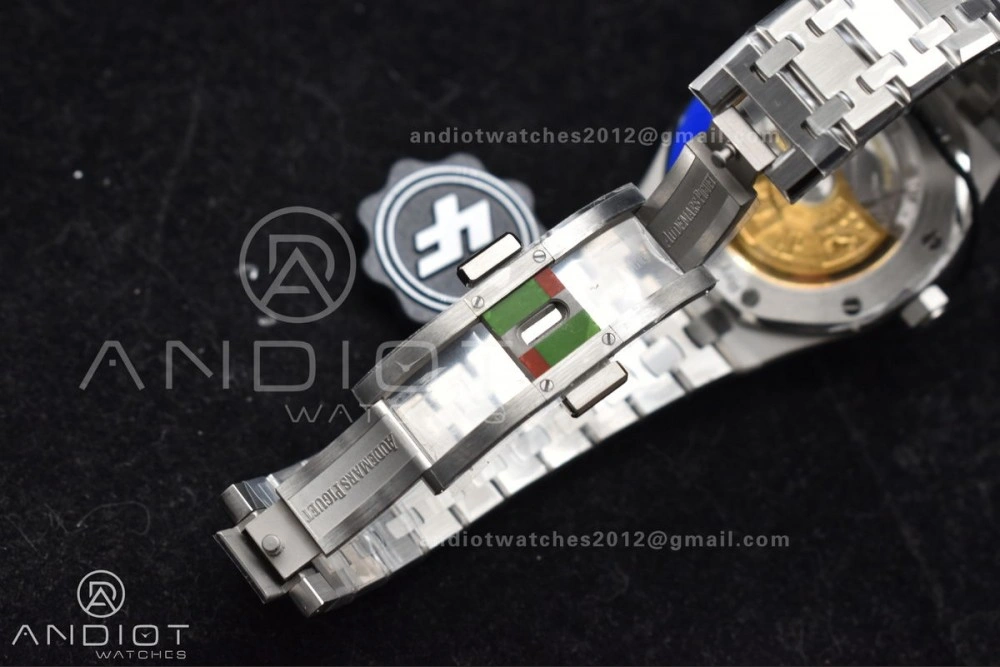 Royal Oak 37mm 15450 SS ZF 1:1 Best Edition Gray Textured Dial on SS Bracelet SA3120 Super Clone