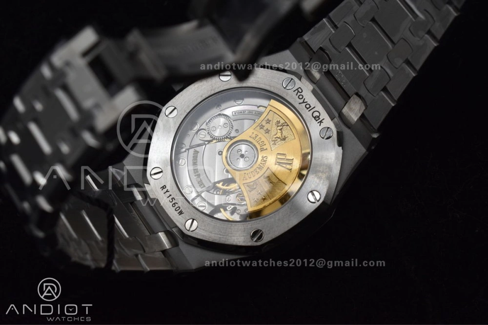 Royal Oak 37mm 15450 SS ZF 1:1 Best Edition Gray Textured Dial on SS Bracelet SA3120 Super Clone
