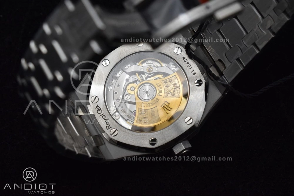 Royal Oak 37mm 15450 SS ZF 1:1 Best Edition Gray Textured Dial on SS Bracelet SA3120 Super Clone