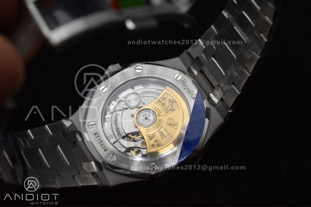 Royal Oak 37mm 15450 SS ZF 1:1 Best Edition White Textured Dial on SS Bracelet SA3120 Super Clone
