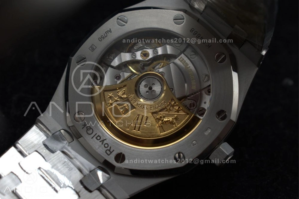 Royal Oak 37mm 15454 Frosted SS APSF 1:1 Best Edition Black Textured Dial On SS Bracelet SA3120 Super Clone